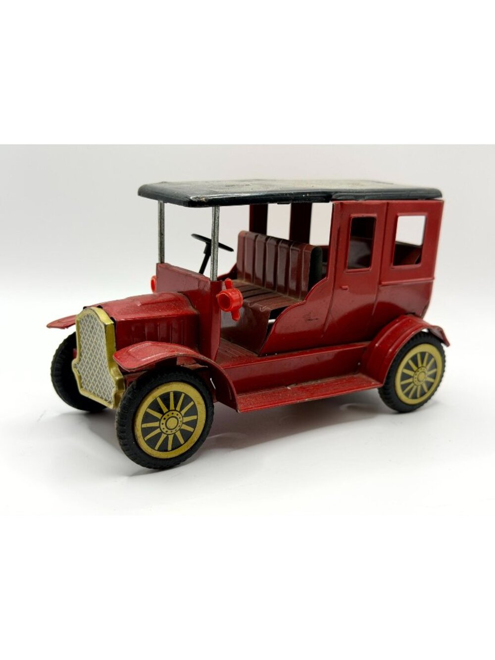Vintage Bandai 1915 Ford Model T Tin Litho Friction Toy Car